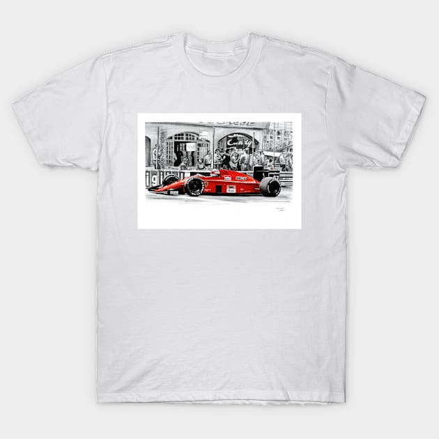 Ferrari F1 89 Nigel Mansell, Monaco GP T-Shirt by oleynik